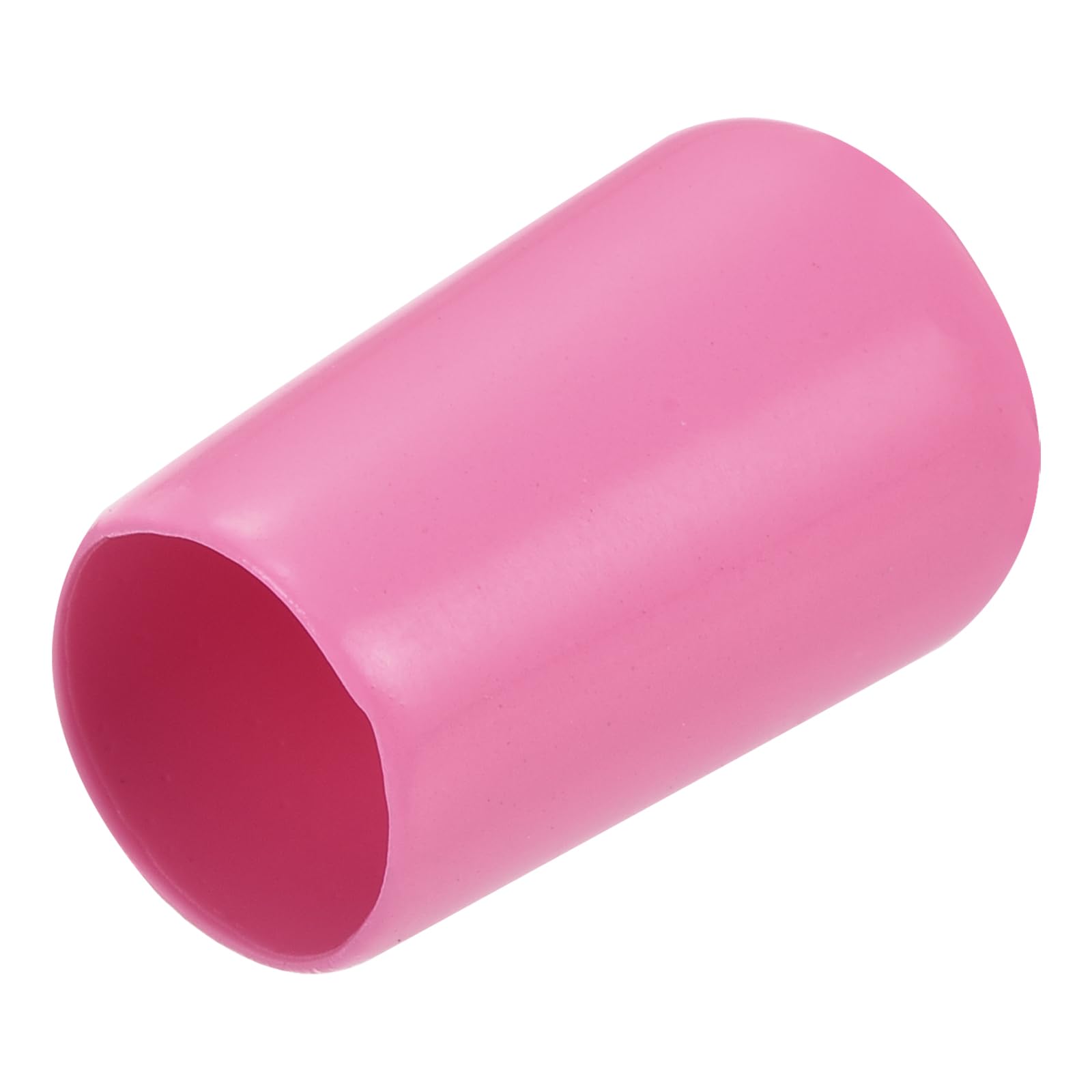 uxcell 20pcs Rubber End Caps 12mm(1/2 inch) ID Vinyl PVC Round Tube Bolt Cap Cover Screw Thread Protectors Pink