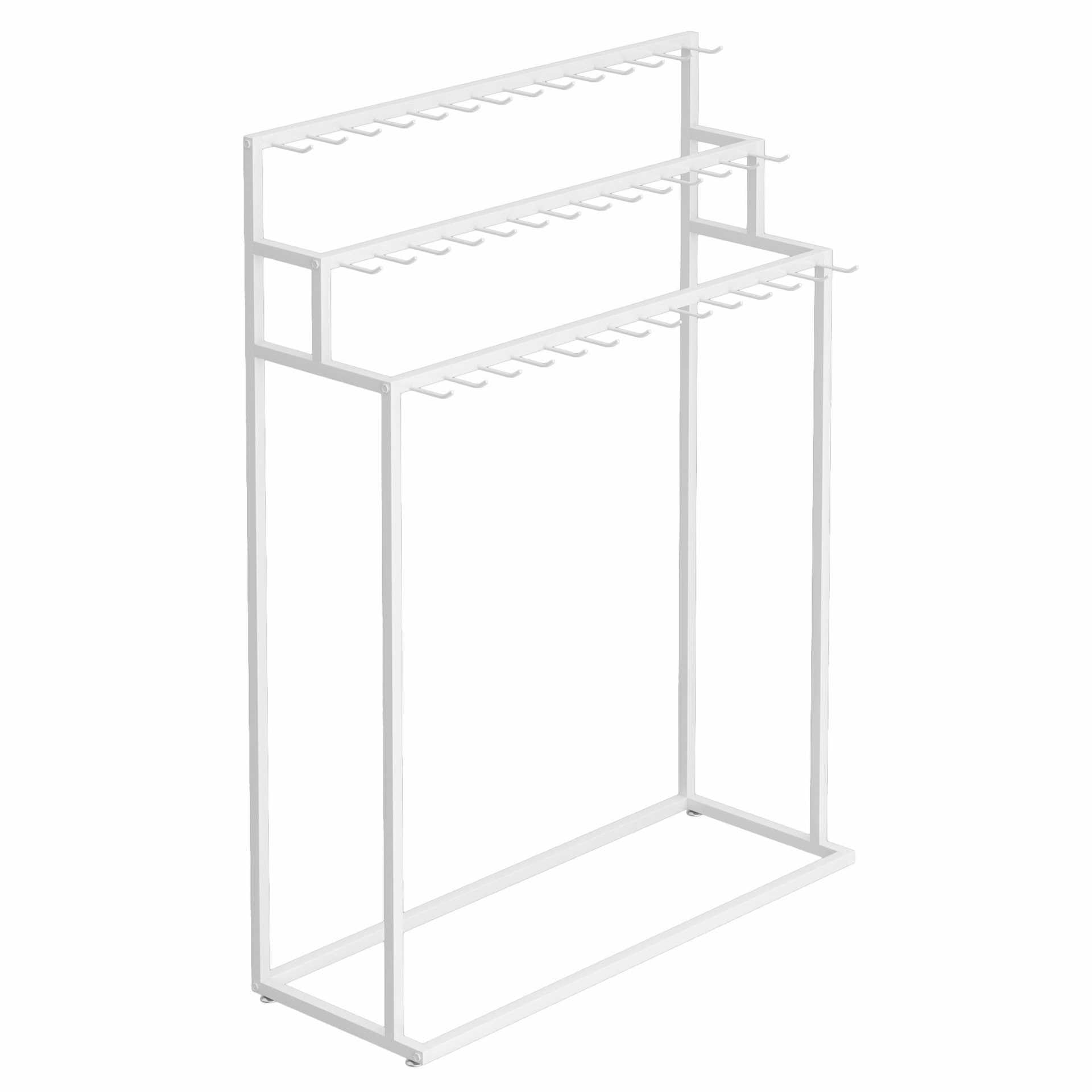 Zykuosus Mobile Garment Rack with Wheels, Commercial Clothing Organizer For Storage and Display