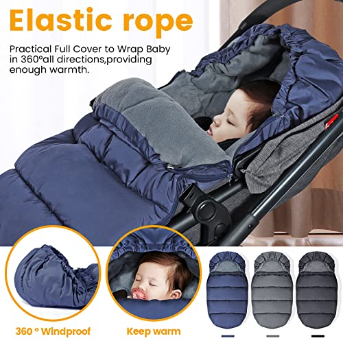 Image of Orzbow Universal Stroller Footmuff, Winter Baby Bunting Bag, Weather-Proof