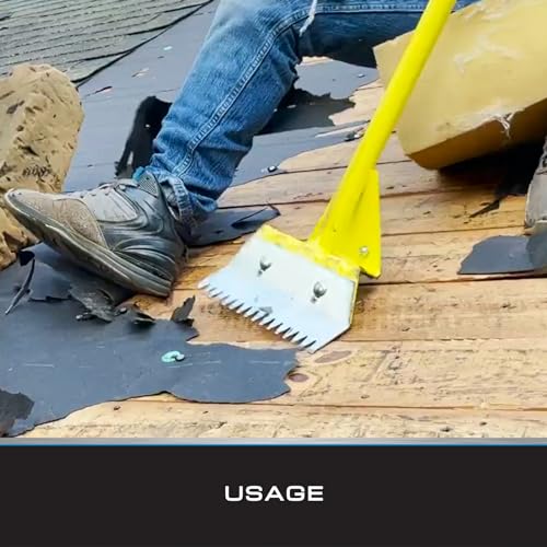 Tie Down TIEDOWN13831 Engineering Roof Ripper With Steel Handle | 47.5 Inch Long, Weighs 7 Lbs. | Roofing Tool | Shingle Remover thumb #4