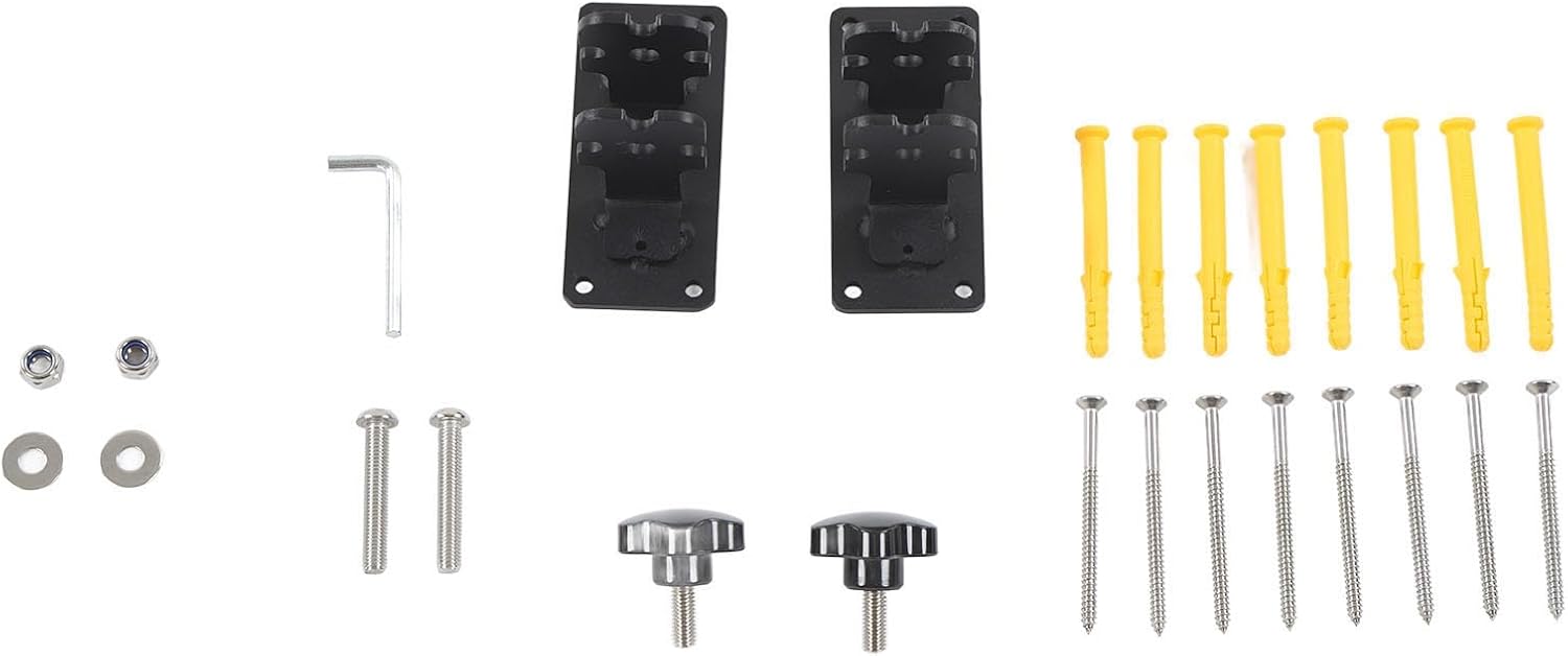 Adjustable Wall Rack 62-102cm Aluminum Alloy - 40KG Capacity Heavy-Duty Retractable Storage Bracket Toolbox, Luggage, Canoe & Surfboards