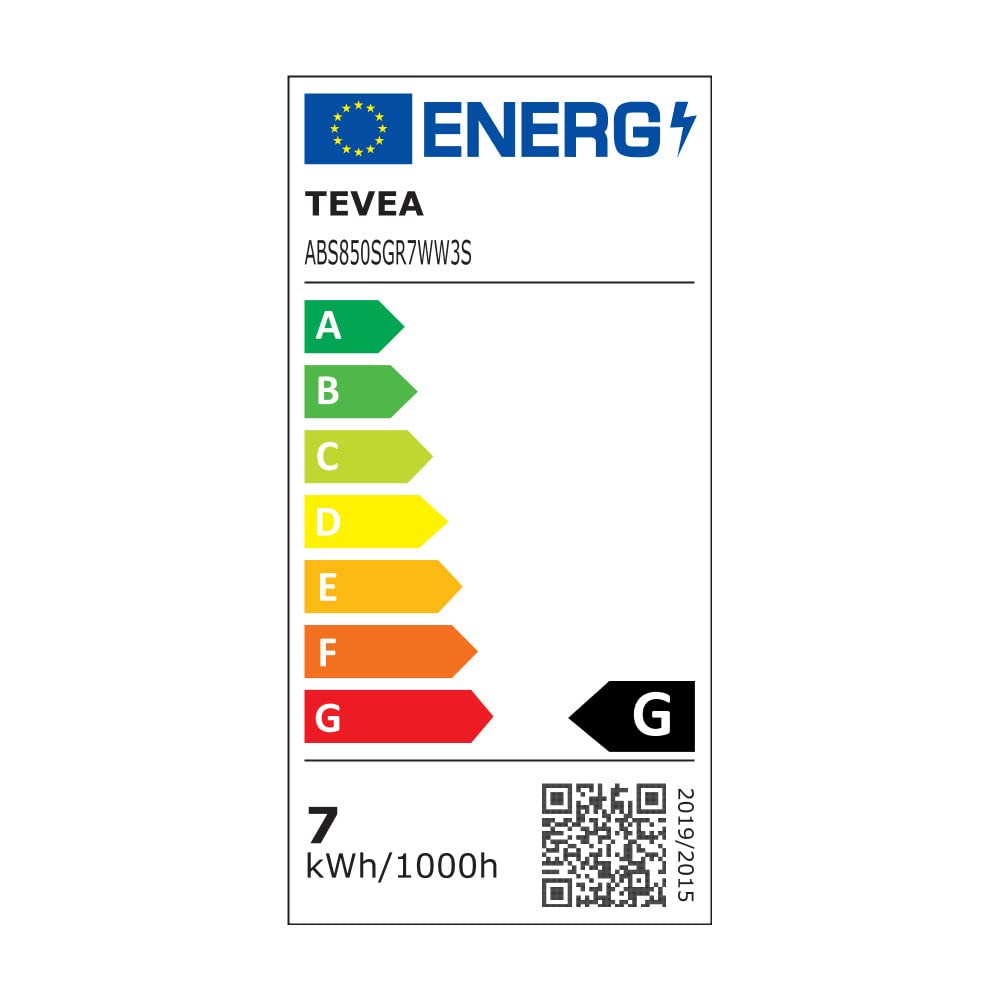 TEVEA Premium Aufbauspot Deckenleuchte Flach | Led Modul IP44 230V 7W 3 Step Dimmbar austauschbar | Deckenspot auch fürs Bad | 5er Pack (Silber - Warmweiß)