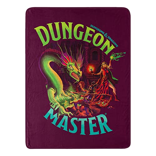 Northwest Dungeons & Dragons Micro Raschel Throw Blanket 46 x 60 Be The Master