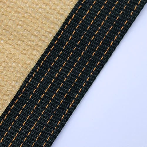 Toile d'ombrage résistante beige de qualité supérieure avec œillets solides