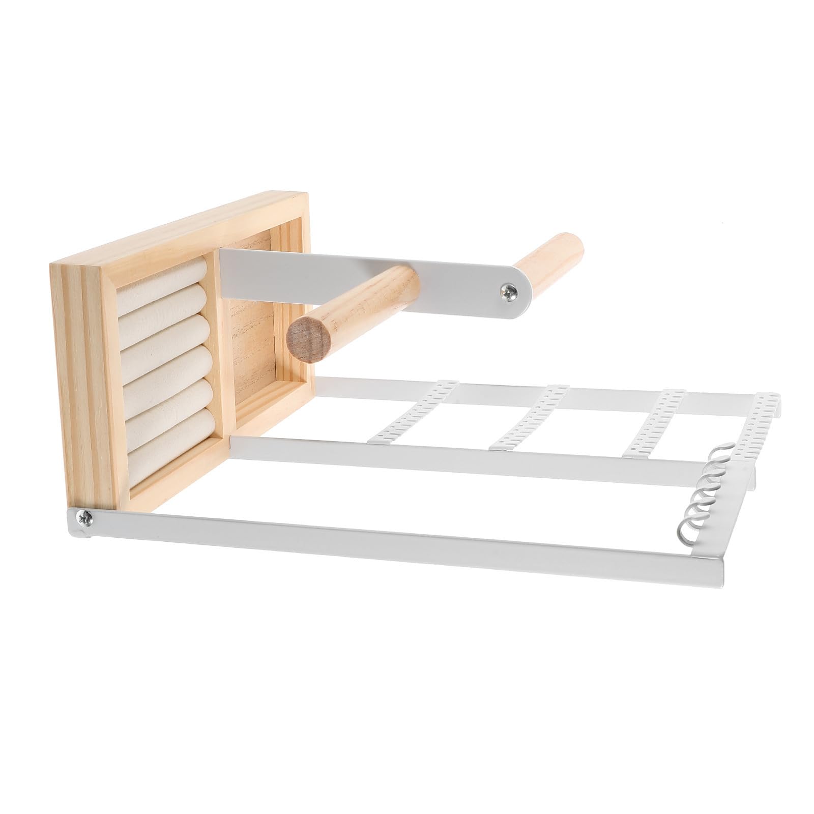 Présentoir porte-clés en bois blanc anti-enchevêtrement