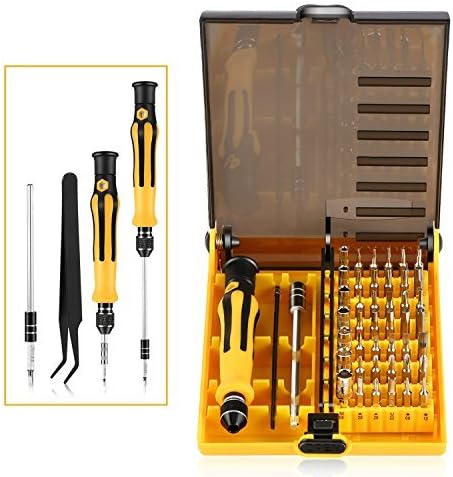 Professional Communication Tools 45 in 1 Precision Screwdriver Tool Kit | Compact Repair & Maintenance Kit for Cell Phone, Laptop, Tablet, and Home Appliance Repair | Includes Screwdriver, Extension,
