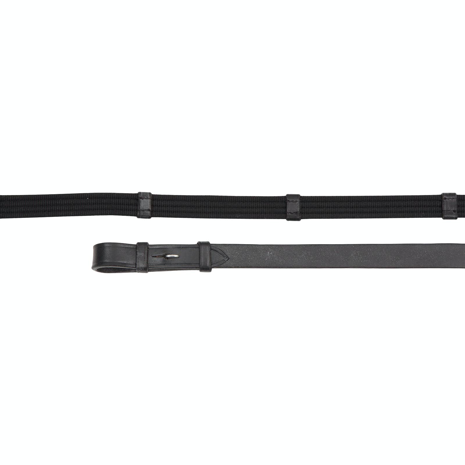 Shires Aviemore Continental Rubber Grip Reins 48" x5/8" Black