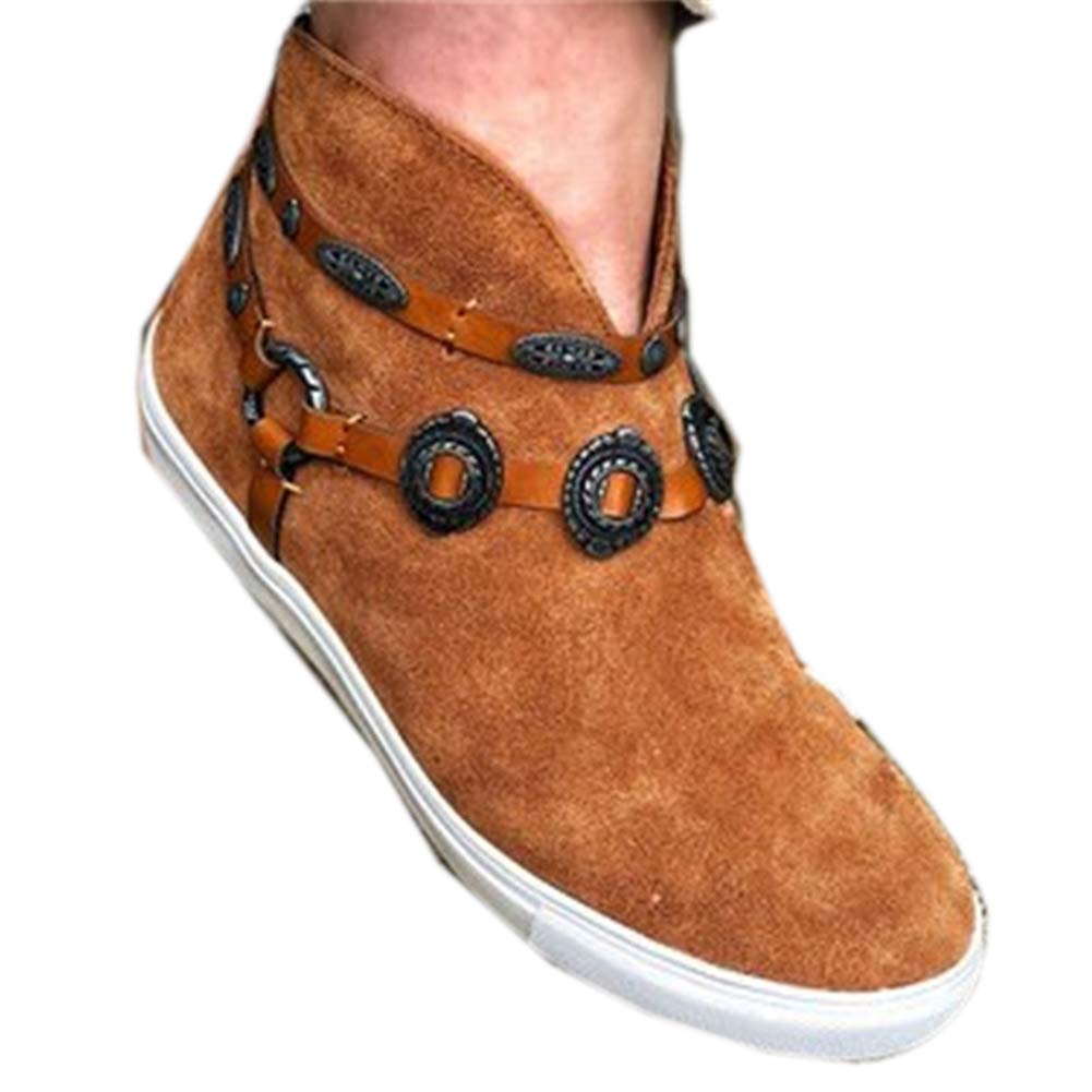 XLY Ladies Toe Zipper Boots, Low Heel Tips Middle Thickness Block Heel Leather Shoes Paragraphs Square Short Black Thin Stretching Yourself,Brown,39