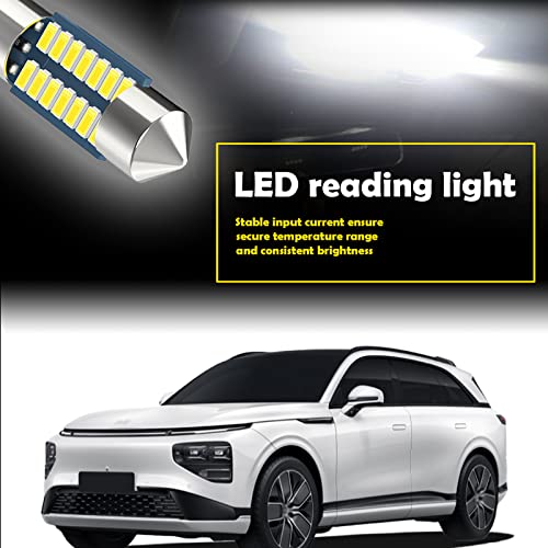 Bombilla LED para auto 31mm 4 piezas blanca miniatura 6
