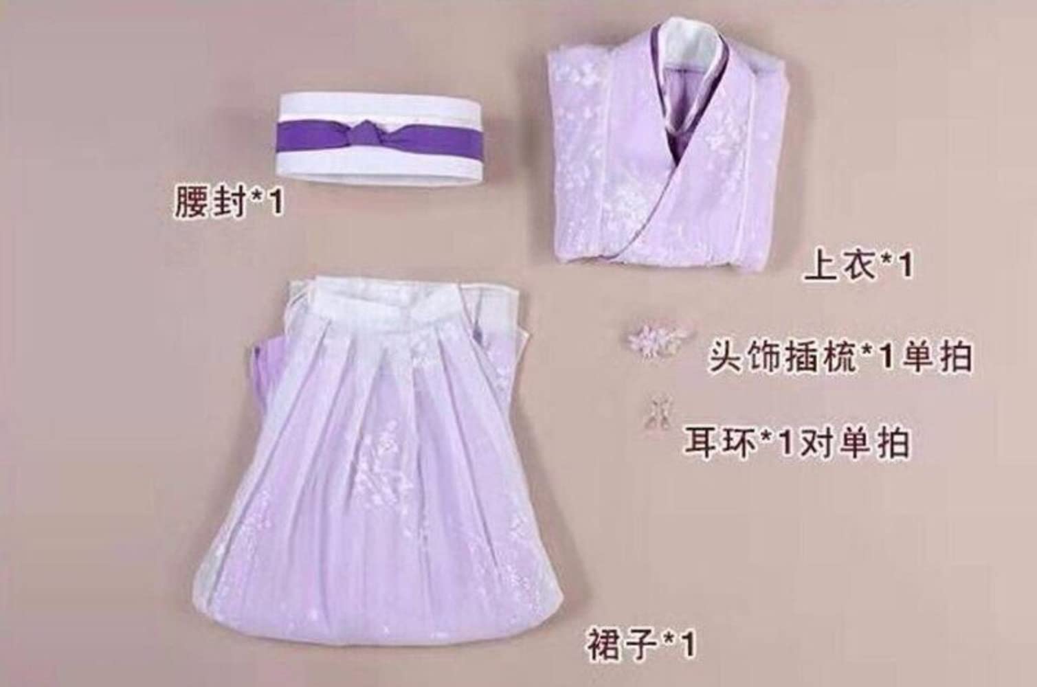 Chińska sukienka Hanfu, damski starożytny chiński zestaw Hanfu damski kostium cosplay sukienka Hanfu fioletowy strój