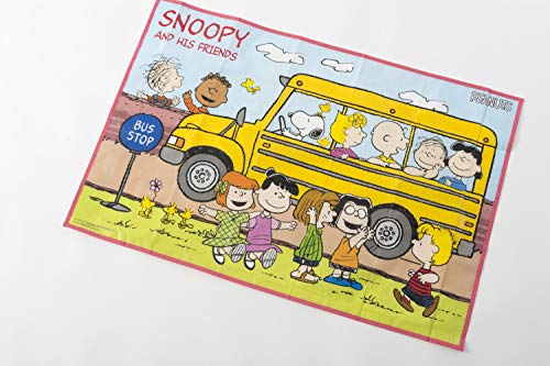 アサヒ興洋 スヌーピー レジャーシート 1人用 S 60×90cm 子どもでも畳みやすい リュックに入る BUS STOP 1枚入 2枚目