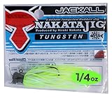 JACKALL(ジャッカル) ラバージグ ナカタ ジグ 1/4oz チャートリュース/パールホワイト