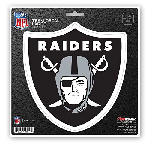 FANMATS 62617 Las Vegas Raiders Large Decal Sticker, 8x8