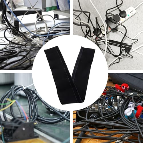 Funda de Gestión de Cables de Neopreno, Manga de Cable Alta Elasticidad para Oficina y Organización Segura de Cables miniatura 2