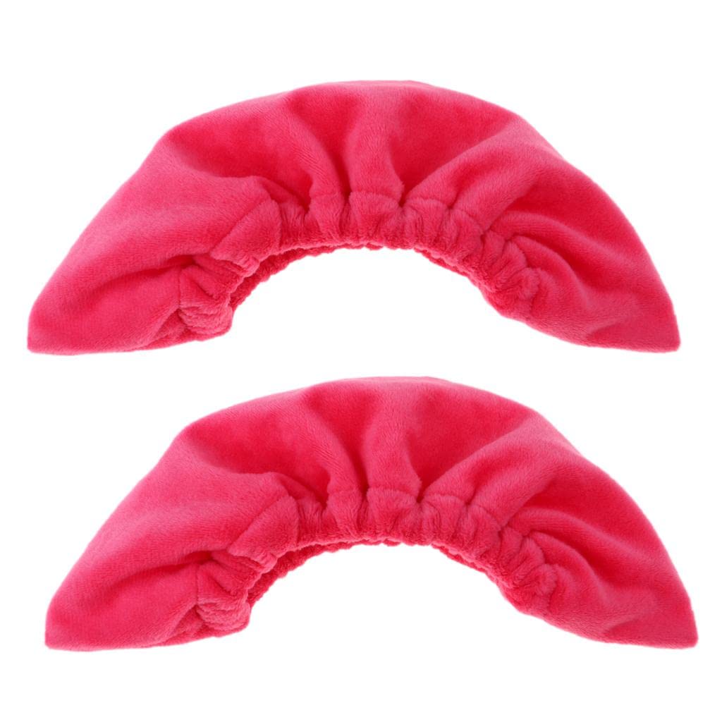 EasneaPair Ice Hockey Figure Skating Skate Terry Cloth Blade Covers Soakers Guards Orange Red
