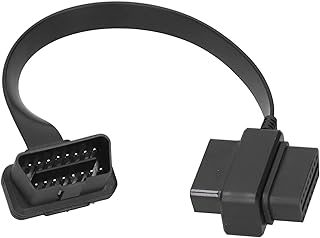 Cabo de extensão de diagnóstico de carro, cabo de extensão OBD profissional de 16 pinos 30 cm/11,8 pol. universal para equipamento OBD para ferramenta de diagnóstico automático