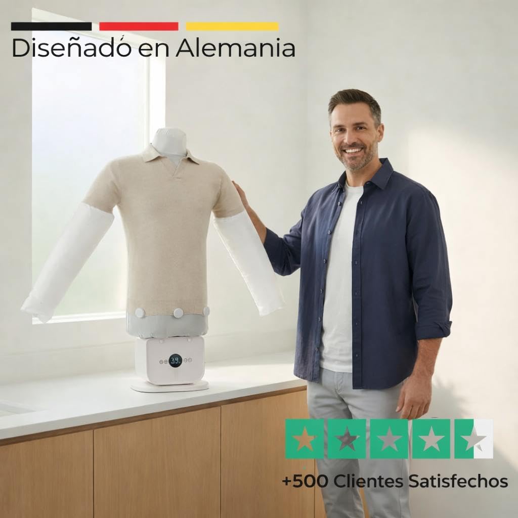 Planchador de camisas automático – Planchado sin plancha – Secado rápido en 10–15 min – Para camisas y pantalones – Máquina compacta de aire caliente