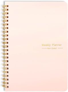 Jagowa Weekly Planner Book A5 To Do List Notebook Weekly Goals Planner Habit Tracker Binding Inner Notebook