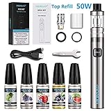 【Top Fill Vaporizer Tank】 Top-Refill-Verdampfer-Design, Einfach zu füllen e liquid, können Sie füllen ejuice von top, brauchen nicht, um den Zerstäuber aus der Batterie zu nehmen.