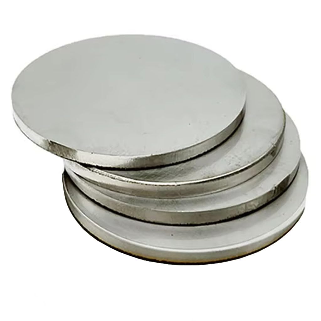 Dischi Metallici, 4pcs 50mm Stainless Steel 304 Round Discs - Durable Circular Sheet Plates with Thickness Options(3mm)