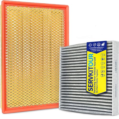 SERVKITOUR Engine Cabin Air Filter for (2016-2026) Ram 1500 