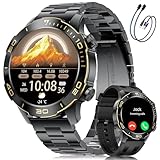 Orologio Intelligente Uomo Business Sport con Chiamate Smartwatch Uomo con 1.43'' Amoled/IP68 Impermeabile/170+ Modalità Sportive/Cardiofrequenzimetro/Sonno/Braccialetto Attività con iOS e Android