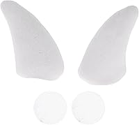 Vista 8 de Accesorios para casco de motocicleta, decoración de cuernos de felpa para motocicleta, bicicleta, esquí, cascos de esquí, calcomanías de felpa rosa