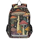 WDdZzyy - Mochila de senderismo para niños 8-12: bolsa ajustable para niños en varios colores Amanita Cesarea Champiñón