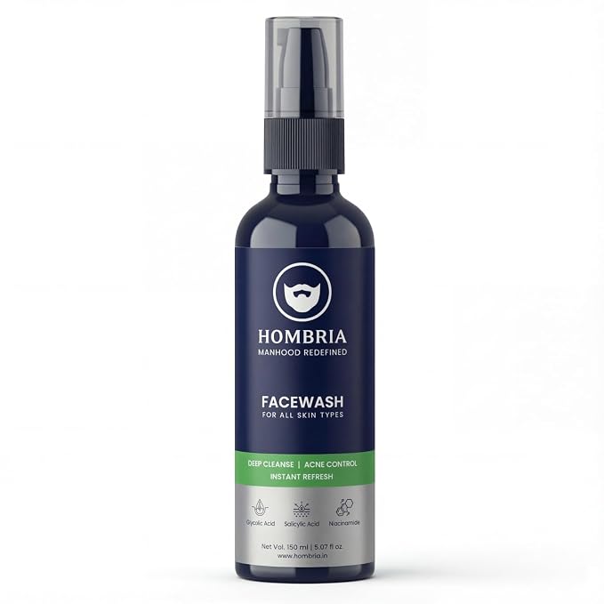 Face Wash for Men | Fight Acne & Pimples, Brighten Skin, Deep Pore Cleansing, Oil Control, Instant Cooling Refreshing Feel - Multi-Action Formula ; All Type Skin ; 150 ml ; Pack of 1