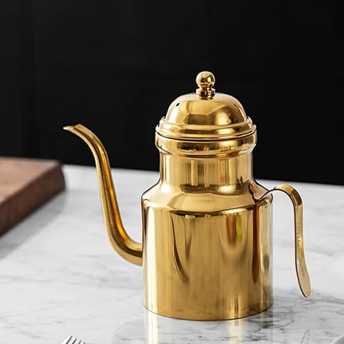 Miniatura 9 de Luxshiny Botella dispensadora de aceite de oliva, dispensador de aceite de acero inoxidable de 18 onzas, lata de almacenamiento de aceite de oliva,