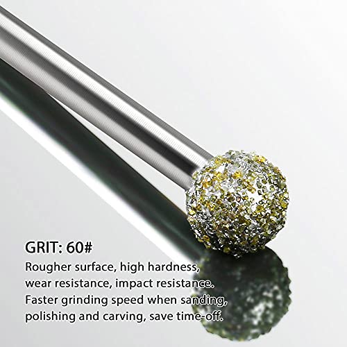 20 Pezzi Frese Diamantate per Dremel, Set di Frese...