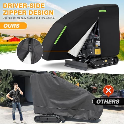 Minii Bagger Abdeckung, Kompatibel 800-1600kg Bagger 420D Oxford Vollabdeckung Wasserdicht Staub Wind Ultra Violett Resist Bagger Abdeckung für Bobcat E32 E20 E10