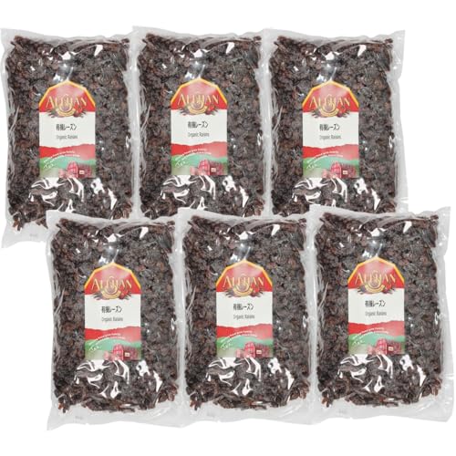 6個セット アリサン レーズン 1kg 有機 オーガニック ノンオイル 無添加 ドライフルーツ カリフォルニア産 大容量 業務用 製菓用 製パン用 ヴィーガン対応 保存食