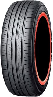 ヨコハマ BluEarth AE50 185/65R15 カスタムプリント赤ライン 4本セット