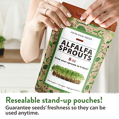 Home Grown Alfalfa Sprouting & Microgreens Seeds thumb #8