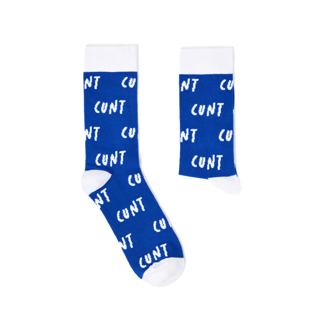 Urban Eccentric Unisex Multicolour Cunt Socks | Gift | 1 Pair | Cotton Rich | Premium Socks | Novelty | Gifts