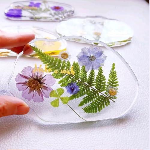 Flores secas prensadas para manualidades DIY resina 33 piezas miniatura 5