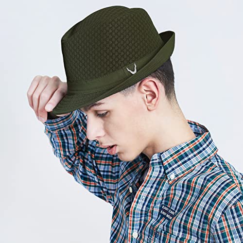 image for The Hat Depot Light Weight Classic Soft Cool Mesh Crushable Fedora hat