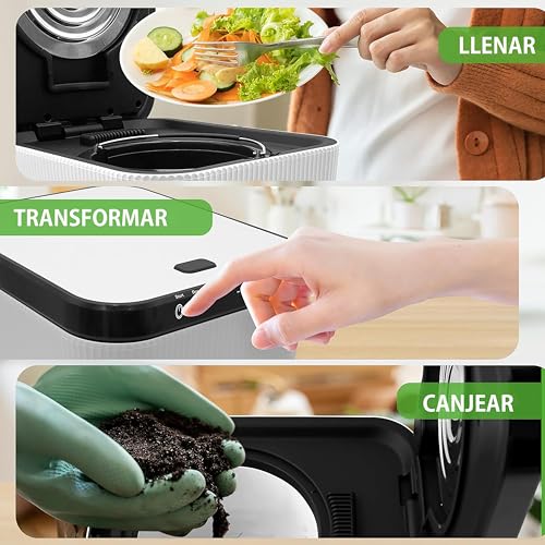 Compostador electrico de 3 litros NutriChef para desechos de comida 5
