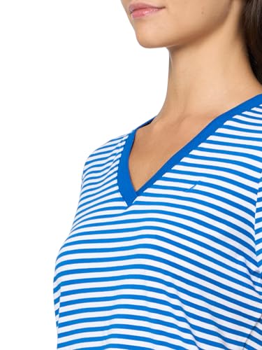Image of Nautica Women's Solid V-Neck Short Sleeve T-Shirt Shirt