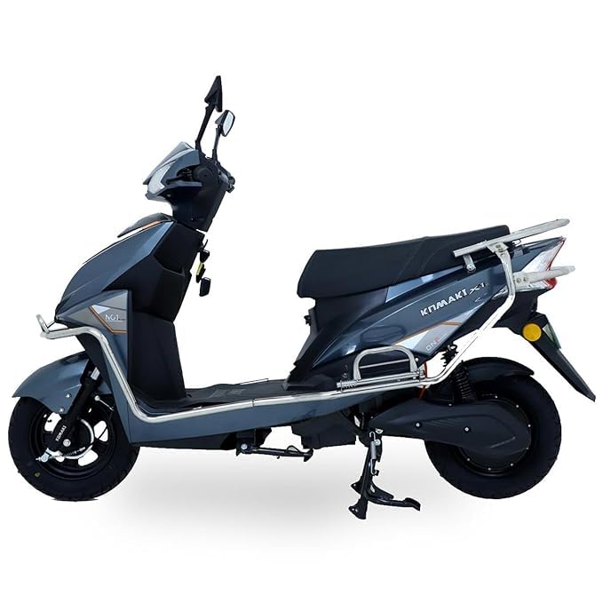 Image of KOMAKI ELECTRIC SCOOTER - X-ONE | METAL GRAY | 85+ KM RANGE ONE CHARGE | NO DRIVING LICENSE AND REGISTRATION REQUIRED | NON RTO E-SCOOTER, NO DL REQUIRED