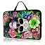 Skull Pink Rose Flower -601