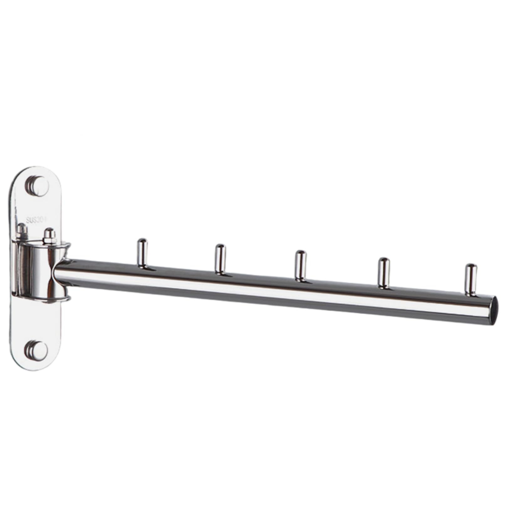 DAGLLGEW Wall Mounted Clothes Drying Rack 180° Rotation Stainless Steel Clothes Hanger Rack Swing Arm Space Saving Laundry Hanger Laundry Dryer