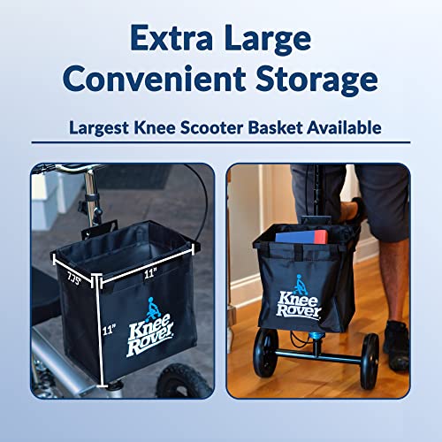Kneerover Deluxe Knee Scooter Universal Basket Accessory With 15 Pound Weight Capacity #TOP1