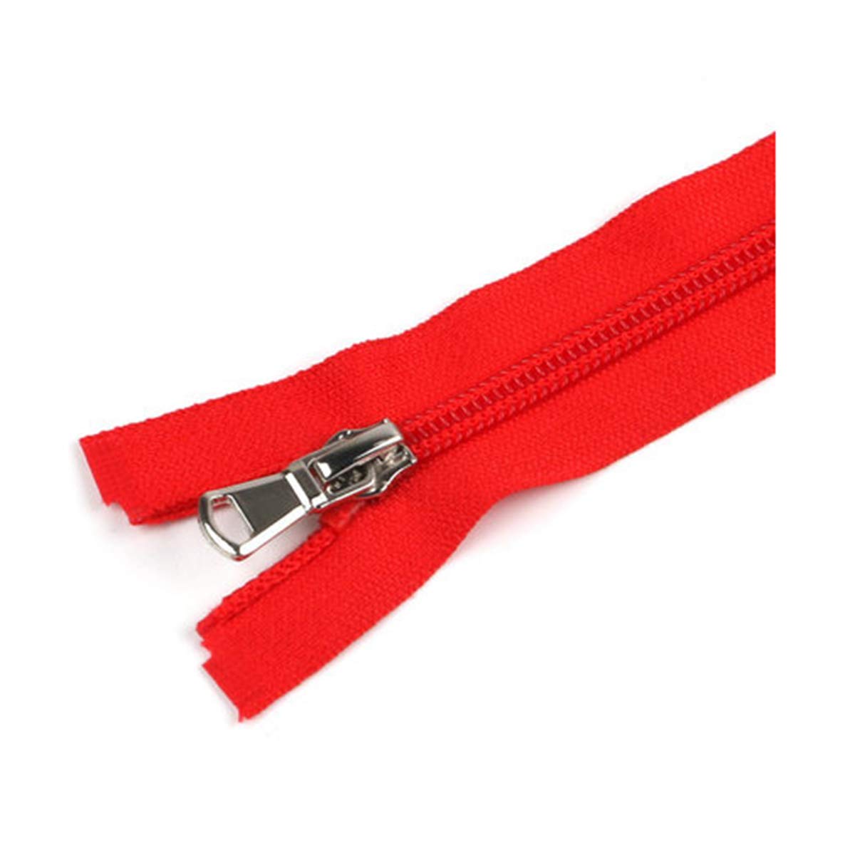 DSESS Zippers,Zipper Tape#5 Metallic Nylon Coil Zippers,1Pcs Sewing Zippers, Supplies Zippers for DIY Sewing Craft Tailor Bag Garment(Red)