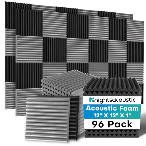 96 Pack Sound Proof Foam Panels for Walls, 1 X