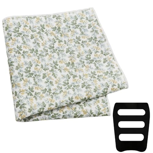 Image of Floral Pocket Squares for Men with Holder Printed Flower Mens Handkerchief Cotton Suit Pocket Hanky for Wedding
