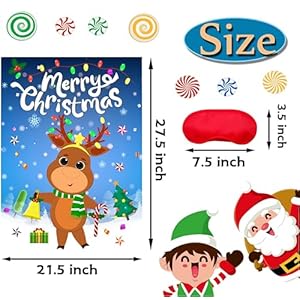 Pinthenoseonthereindeerchristmaspartygamesforkidsxmasactivitiesholidaypartygamewith24pcsnosestickerspinthetailchristmaspartyfavorssuppliesforadults Urban Country Home Decor Pin the nose on the reindeer christmas party games for kids xmas activities holiday party game with 24pcs nose stickers pin the tail christmas party favors supplies for adults urban country home decor