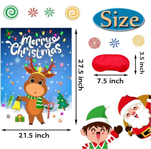 Pinthenoseonthereindeerchristmaspartygamesforkidsxmasactivitiesholidaypartygamewith24pcsnosestickerspinthetailchristmaspartyfavorssuppliesforadults Urban Country Home Decor Pin the nose on the reindeer christmas party games for kids xmas activities holiday party game with 24pcs nose stickers pin the tail christmas party favors supplies for adults urban country home decor