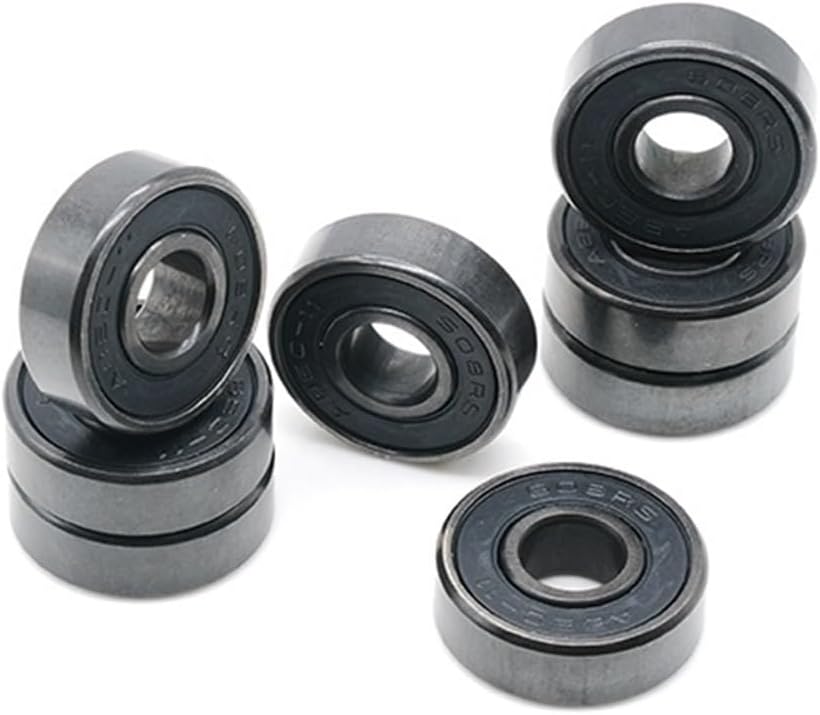 8 Pieces ABEC11 608 2RS Inline Pulley Bearing RS Anti-Rust Skateboard Ball 608RS red Seal 8x22x7 mm
